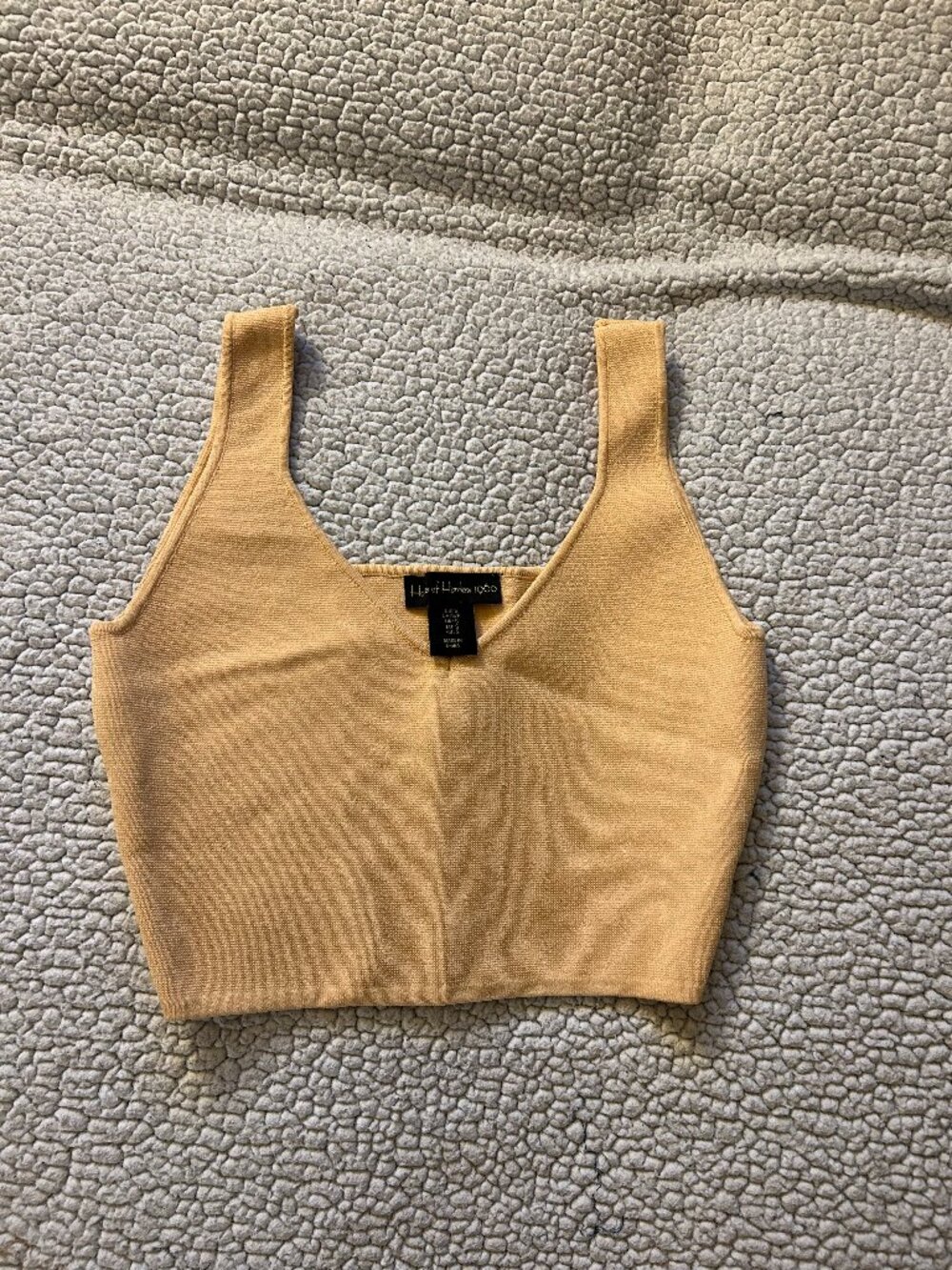 House of Harlow -- peach crop top